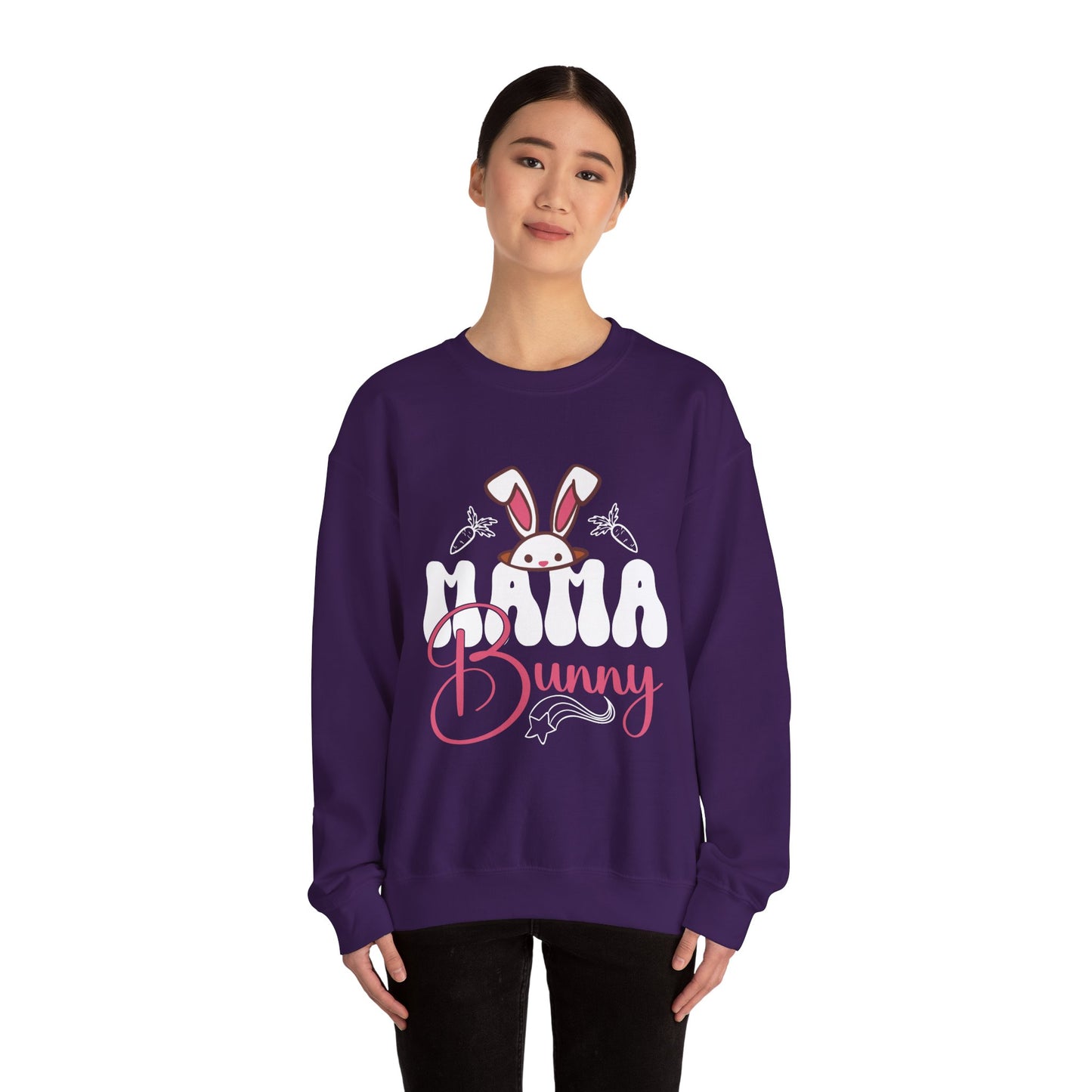 Bunny Graphic Unisex Heavy Blend™ Crewneck Sweatshirt - Cute Easter Gift