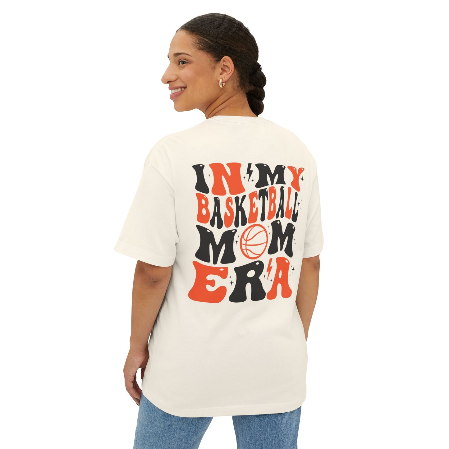 Unisex Oversized Boxy Tee - 'In My Basketball Era' Graphic Tee for Sporty Casual Style