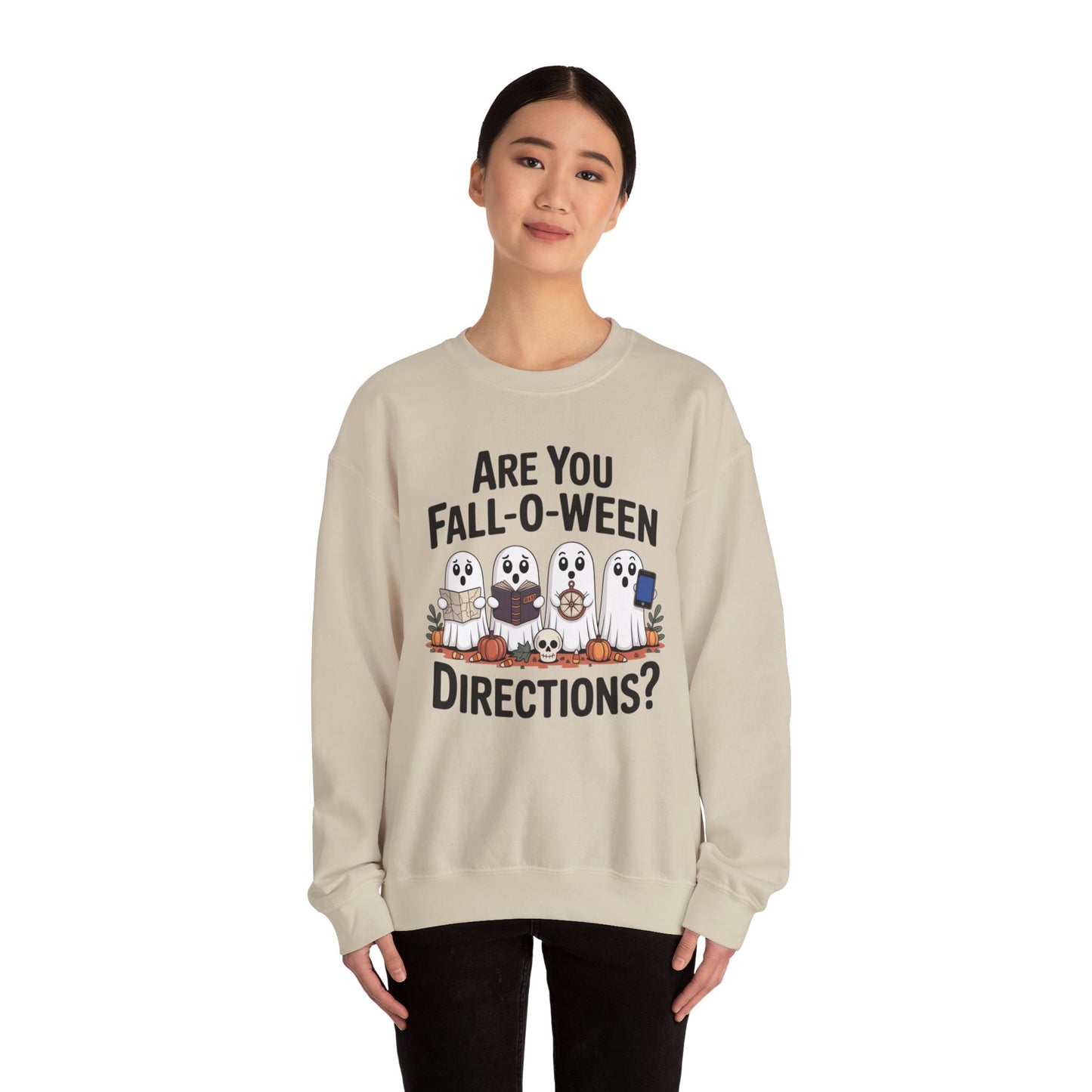 Are you Fall-O-Ween Directions Halloween Unisex Heavy Blend™ Crewneck Sweatshirt