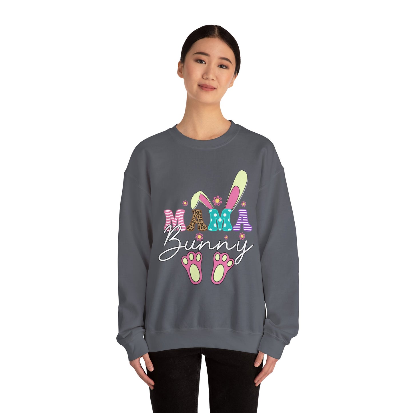 Mama Bunny Unisex Crewneck Sweatshirt - Cute Easter Vibes