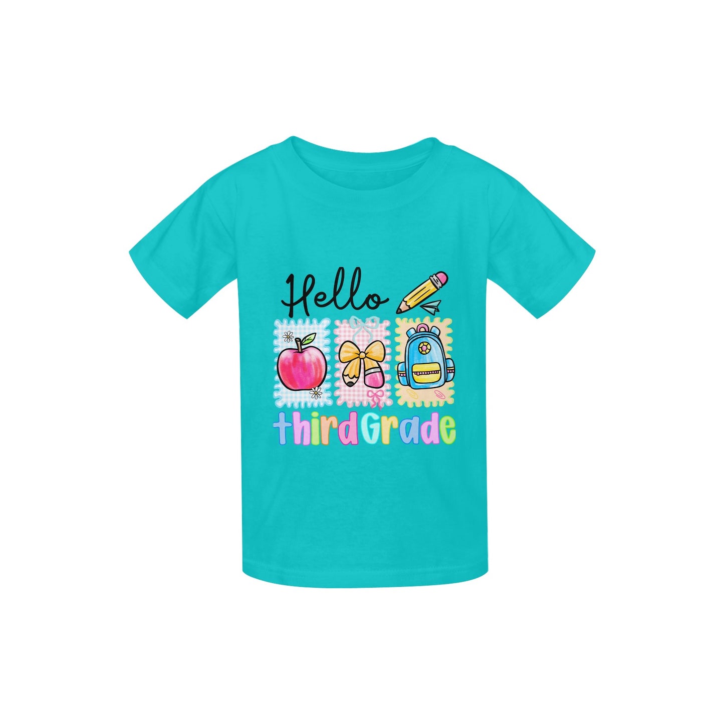 Back to School Youth Preppy Third Grade Tee