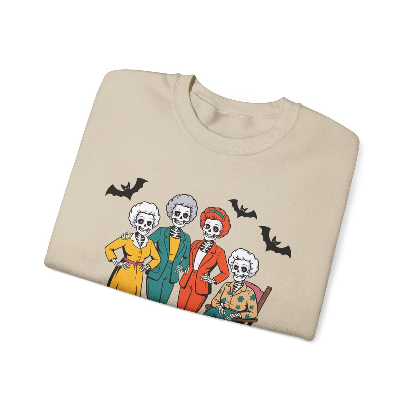 Golden Ghouls Sweatshirt, Halloween Crewneck, Spooky Sweatshirt, Horror Apparel, Unisex Fall Fashion, Cozy Costume