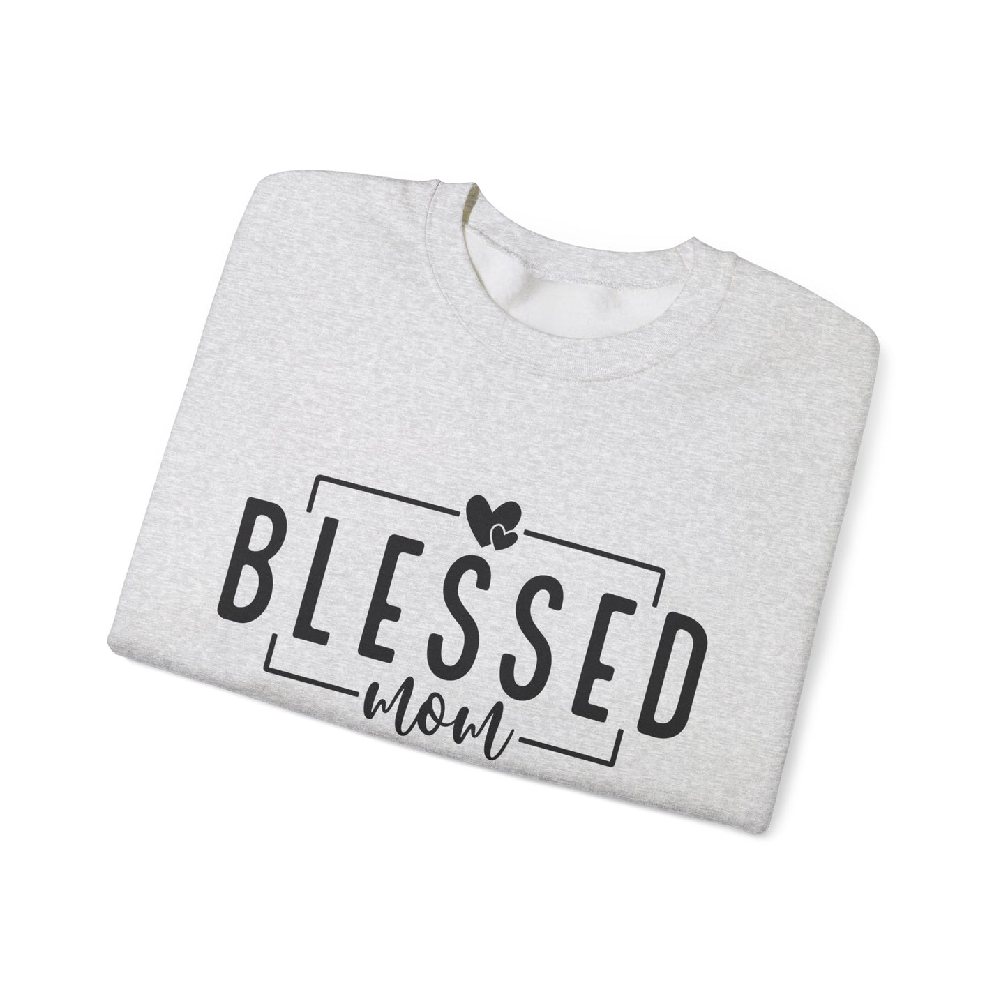 Blessed Mom Unisex Heavy Blend™ Crewneck Sweatshirt - All Day Everyday
