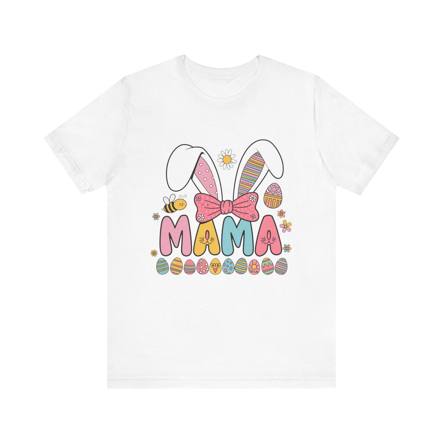 Easter Mama Bunny T-Shirt - Cute Unisex Jersey Tee for Moms