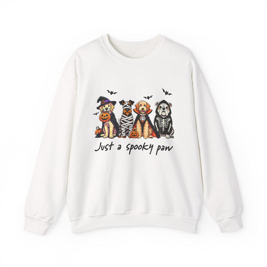 Spooky Dog Sweatshirt, Unisex Halloween Crewneck, Pet Lovers Gift, Cozy Fall Apparel, Cute Dog Design