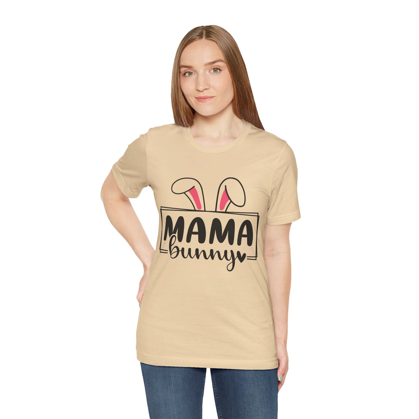Mama Bunny Unisex Short Sleeve Tee - Perfect for Easter Celebrations