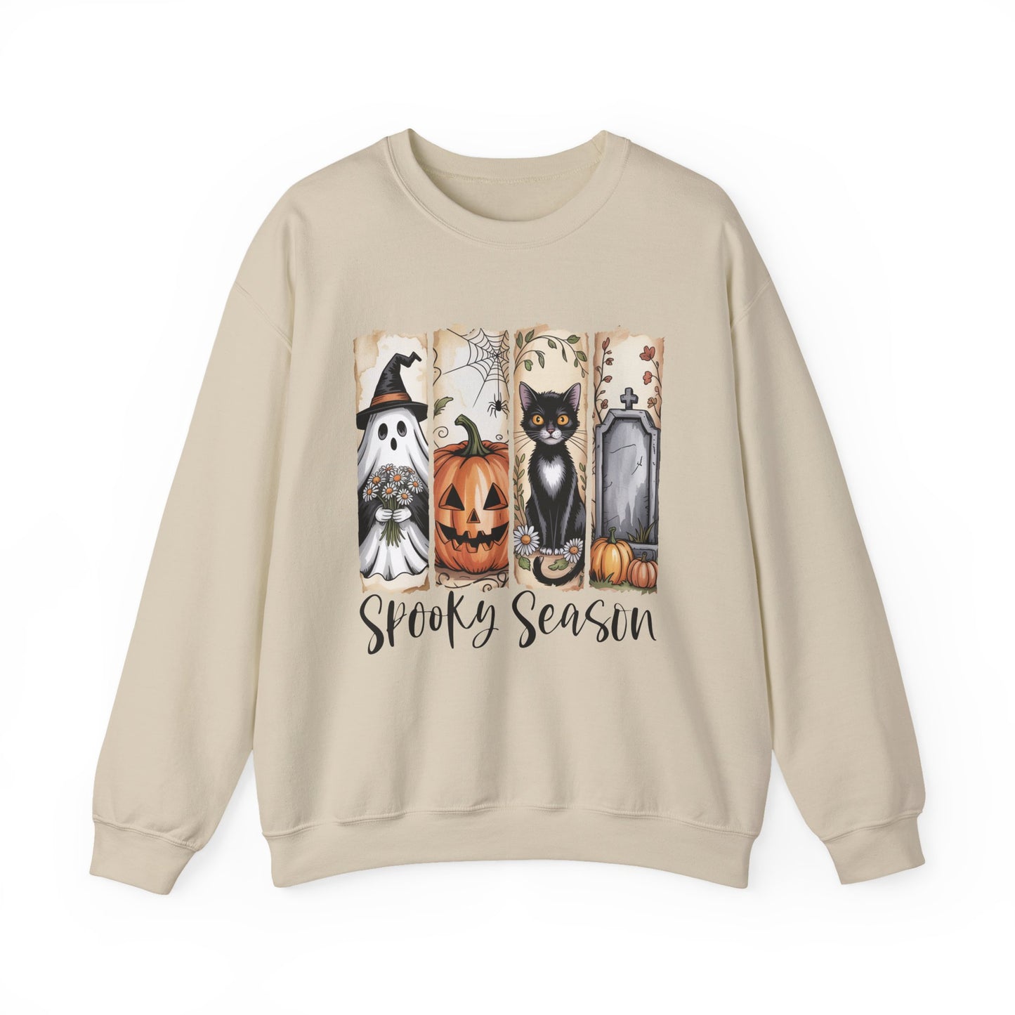 Spooky Season Crewneck Sweatshirt - Fall Fashion, Halloween Sweatshirt, Cozy Autumn Outfit, Unisex Gift, Seasonal Wardrobe