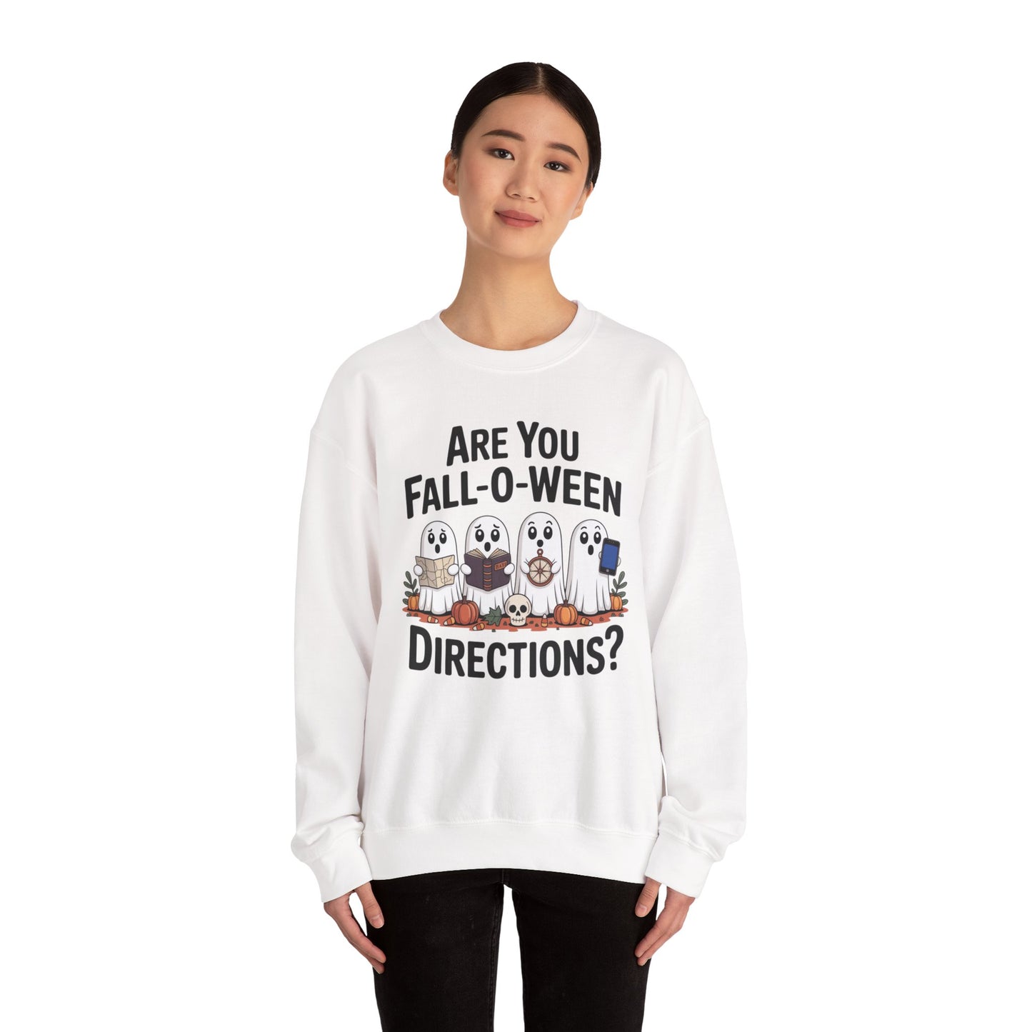 Are you Fall-O-Ween Directions Halloween Unisex Heavy Blend™ Crewneck Sweatshirt