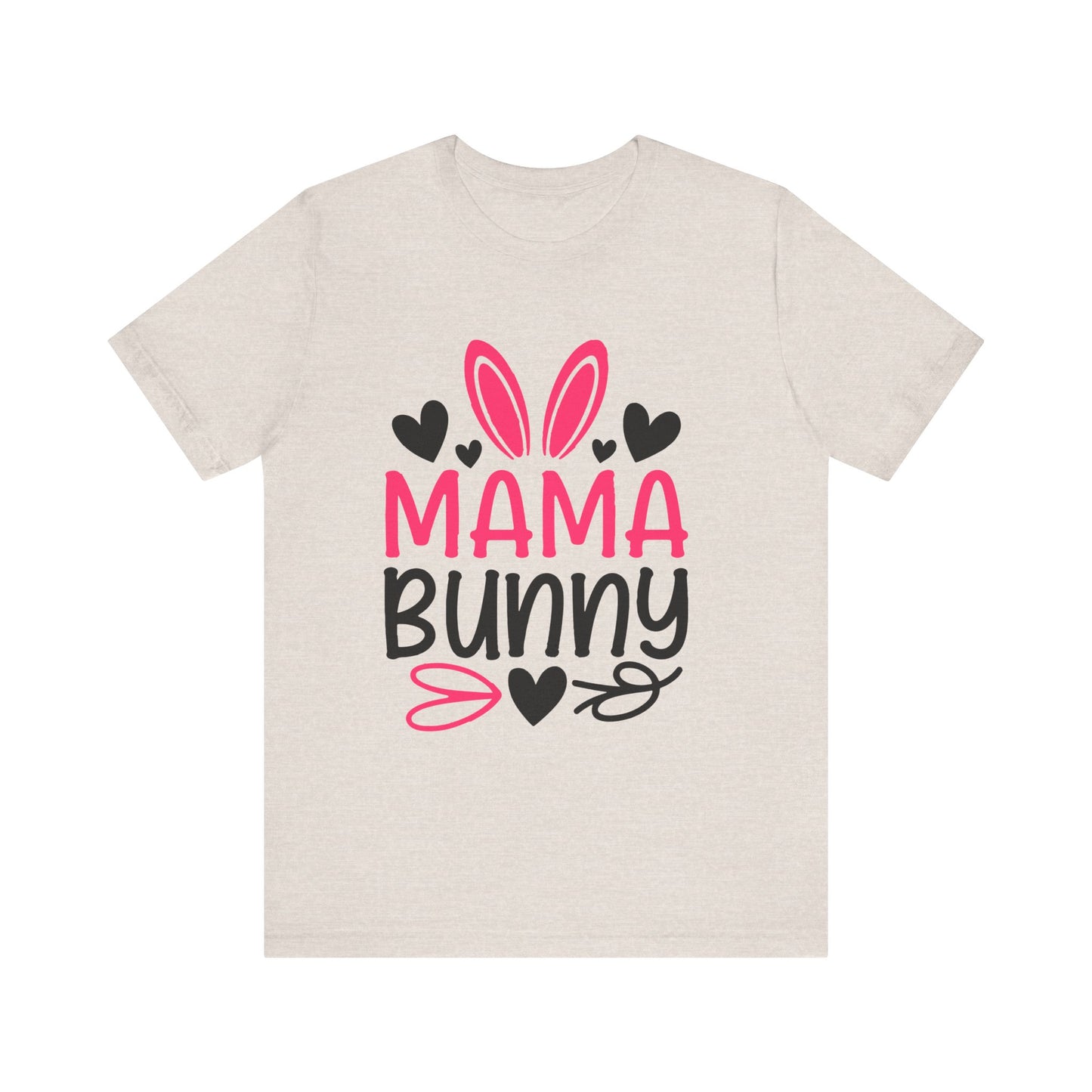 Mama Bunny Unisex Jersey Short Sleeve Tee - Perfect for Moms & Easter Celebrations