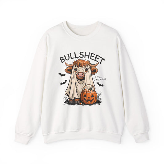 Halloween Cow Sweatshirt, Funny Halloween Crewneck, Unisex Casual Top, Cow Costume Sweatshirt, Perfect for Fall Celebrations