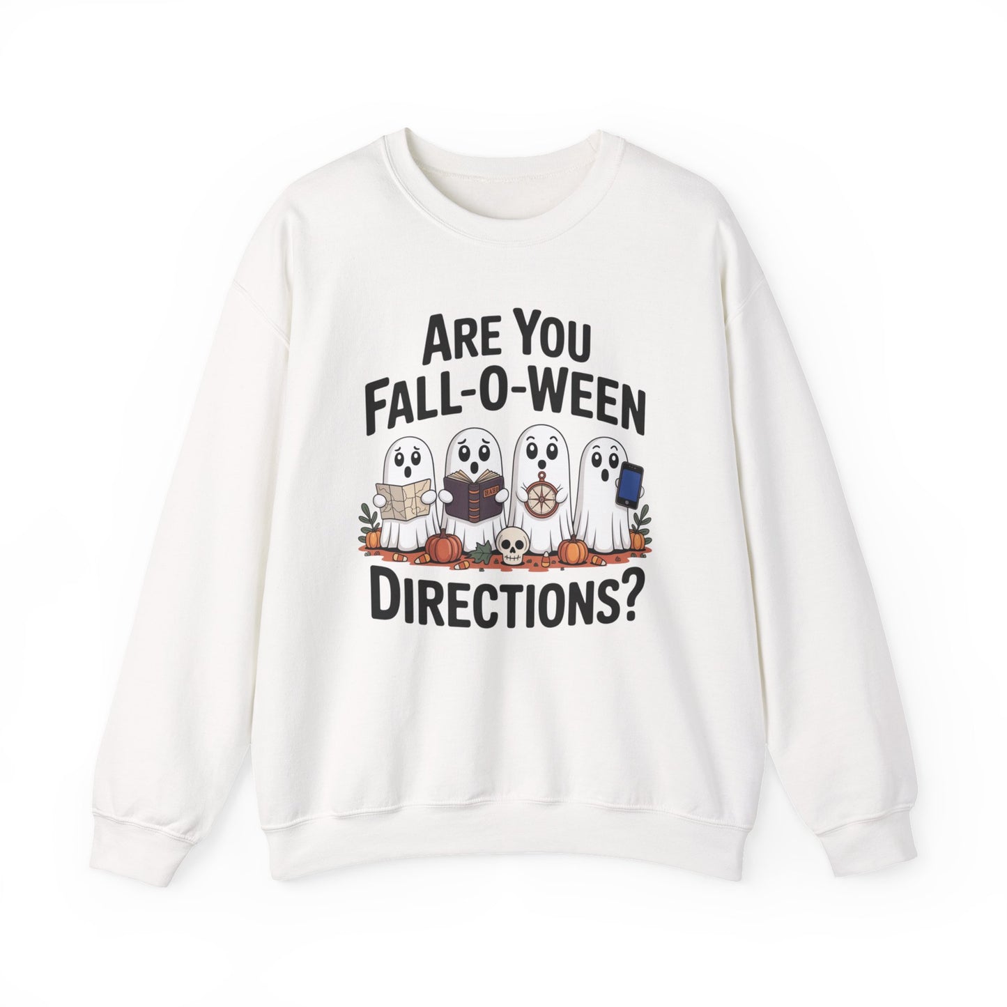 Are you Fall-O-Ween Directions Halloween Unisex Heavy Blend™ Crewneck Sweatshirt