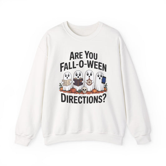 Are you Fall-O-Ween Directions Halloween Unisex Heavy Blend™ Crewneck Sweatshirt