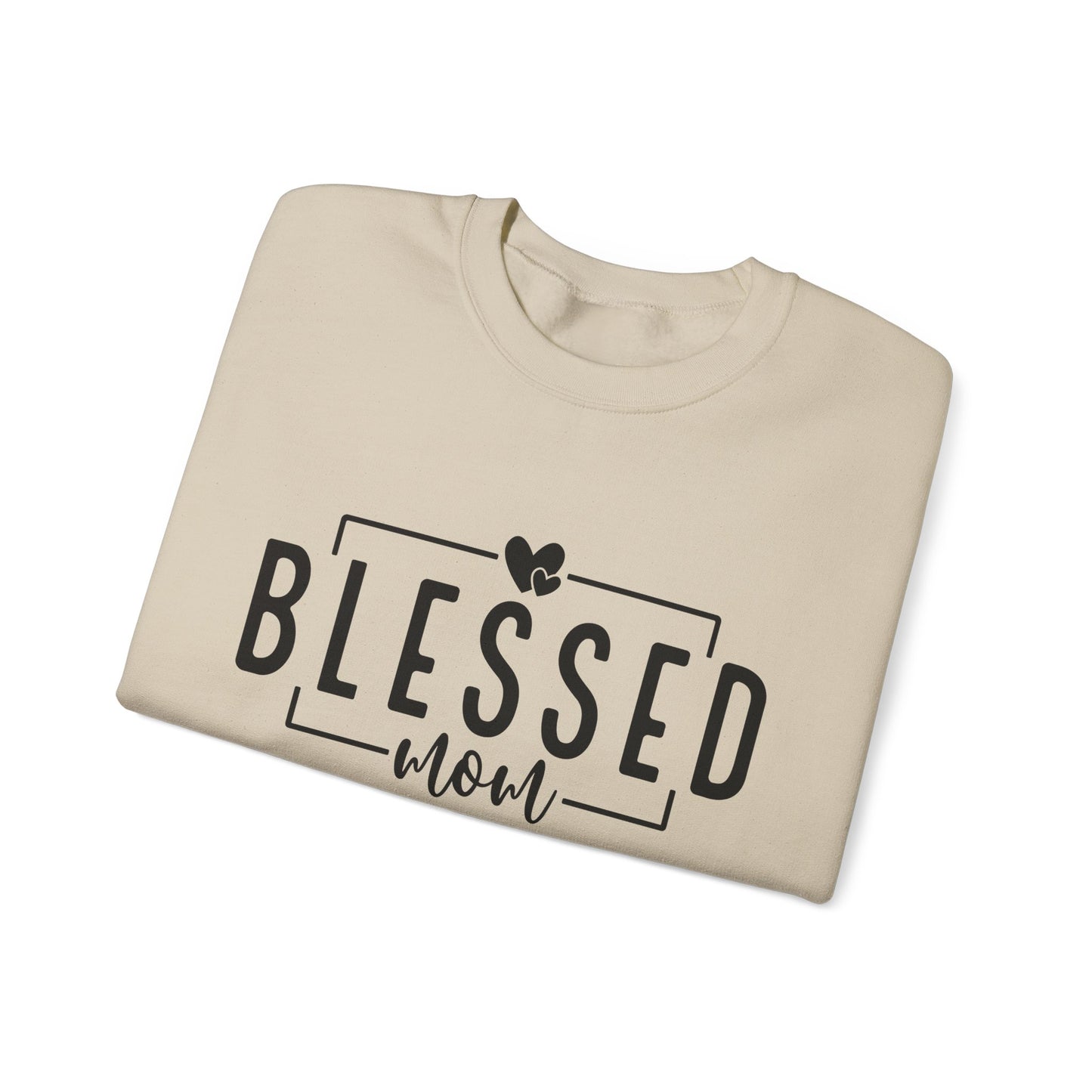 Blessed Mom Unisex Heavy Blend™ Crewneck Sweatshirt - All Day Everyday