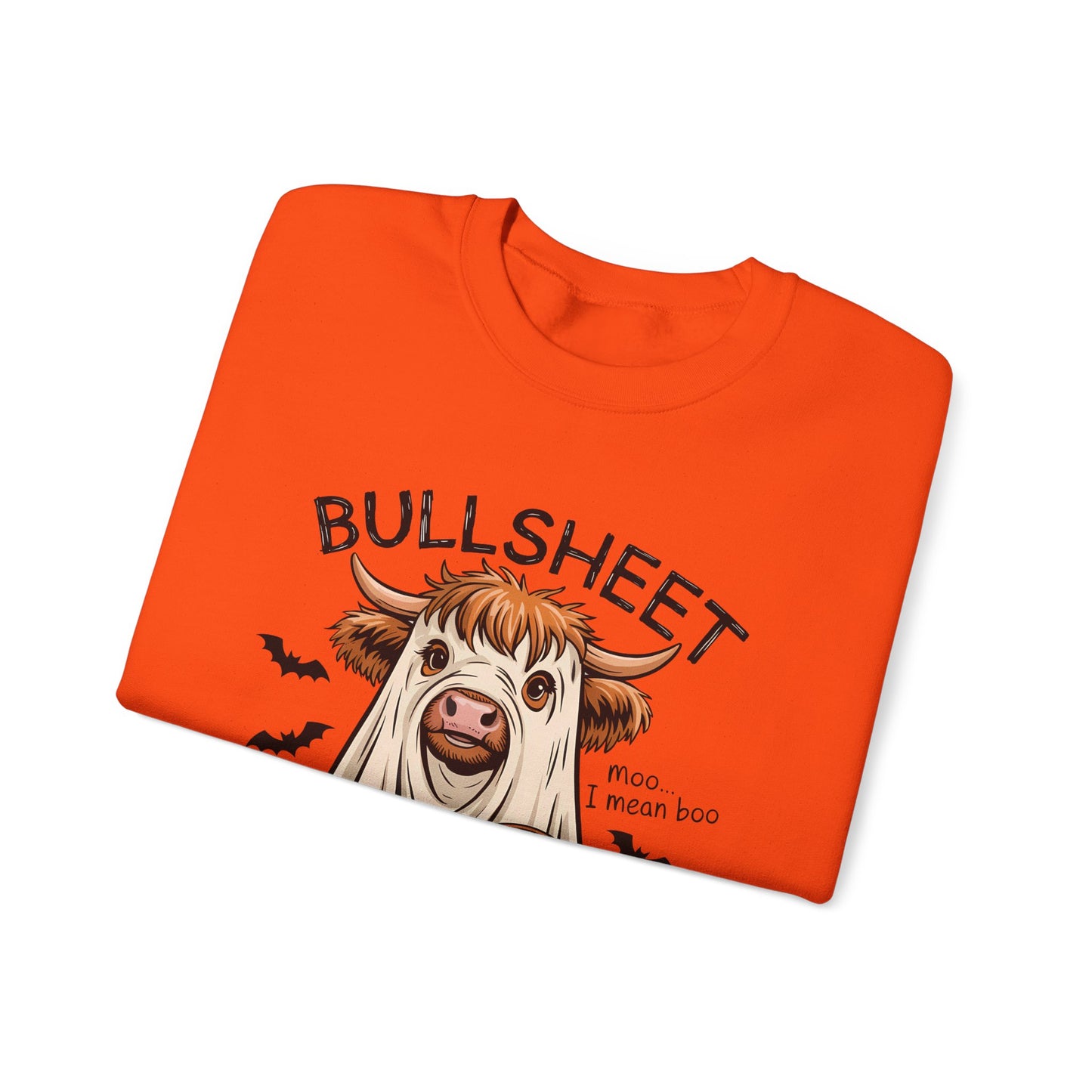 Halloween Cow Sweatshirt, Funny Halloween Crewneck, Unisex Casual Top, Cow Costume Sweatshirt, Perfect for Fall Celebrations