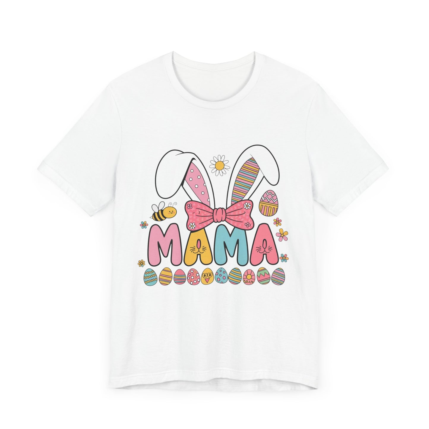 Easter Mama Bunny T-Shirt - Cute Unisex Jersey Tee for Moms