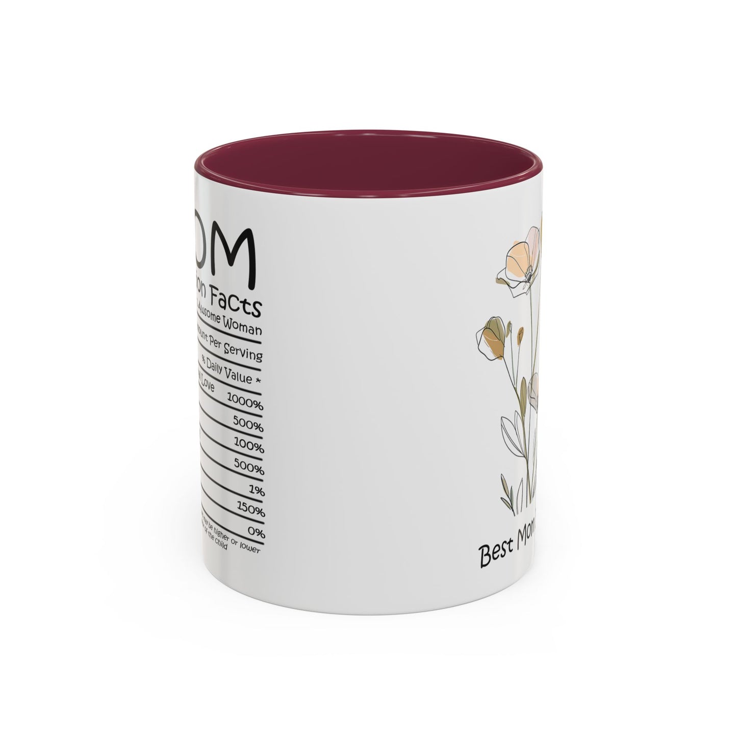 Best Mom Ever Floral Coffee Mug - Colorful 11oz & 15oz