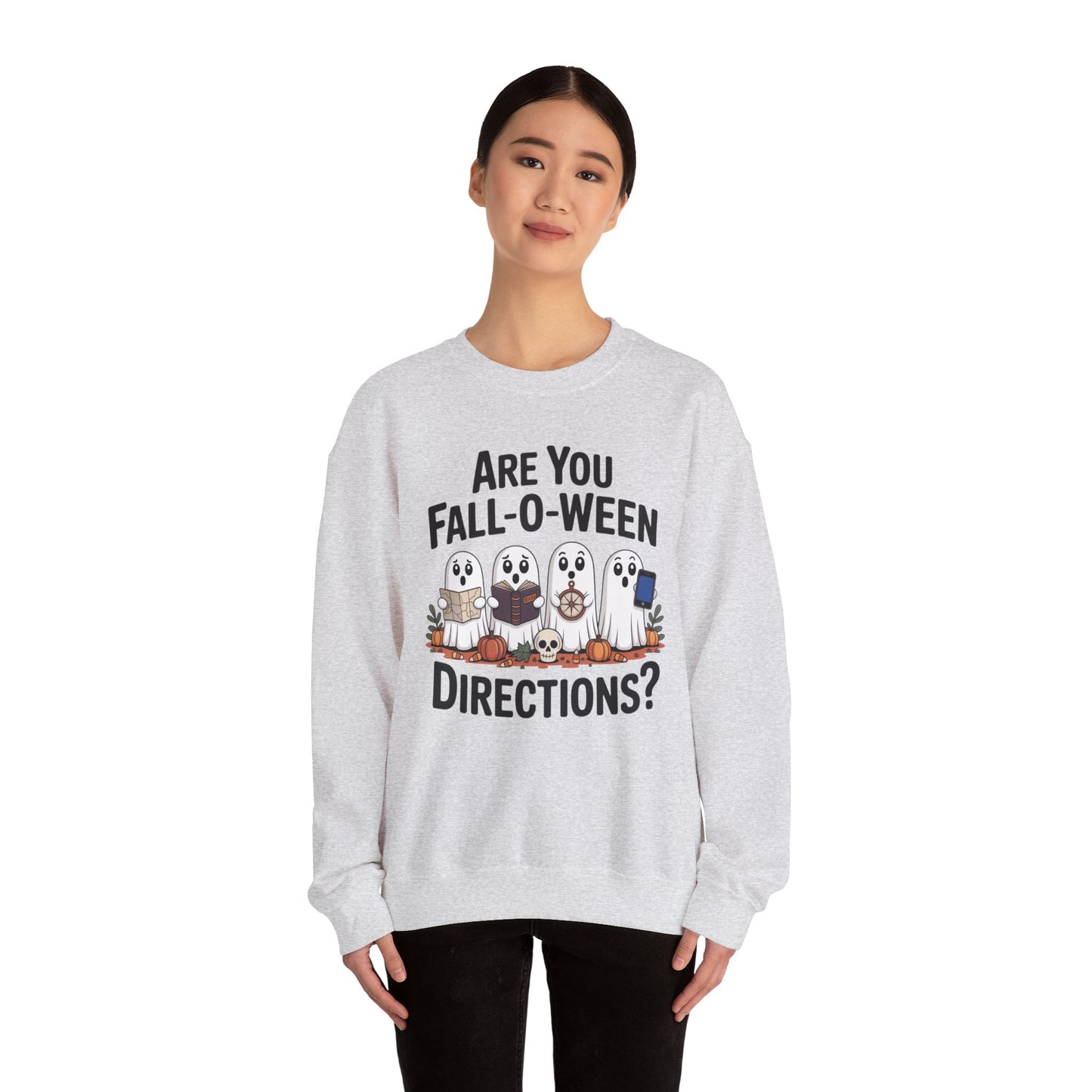 Are you Fall-O-Ween Directions Halloween Unisex Heavy Blend™ Crewneck Sweatshirt