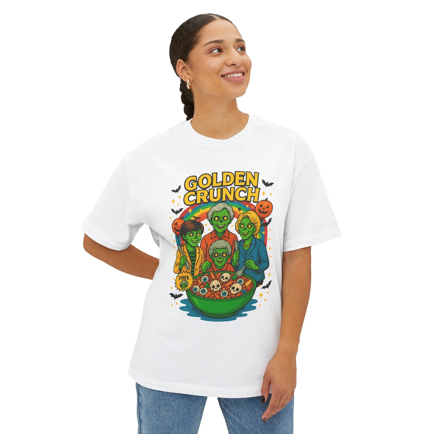Halloween Themed Unisex Oversized Tee | Golden Crunch Graphic Shirt, Spooky Style, Casual Vibe, Perfect for Fall Celebrations, [...]