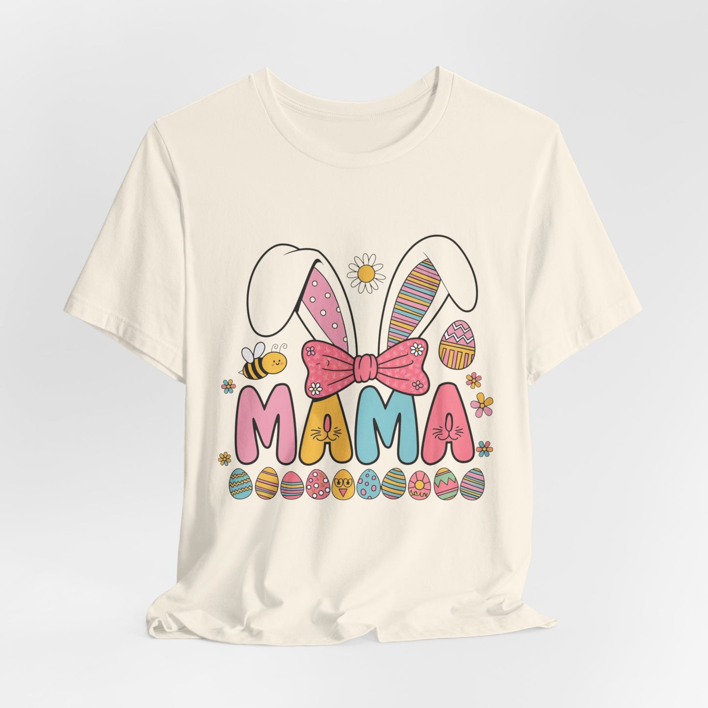 Easter Mama Bunny T-Shirt - Cute Unisex Jersey Tee for Moms