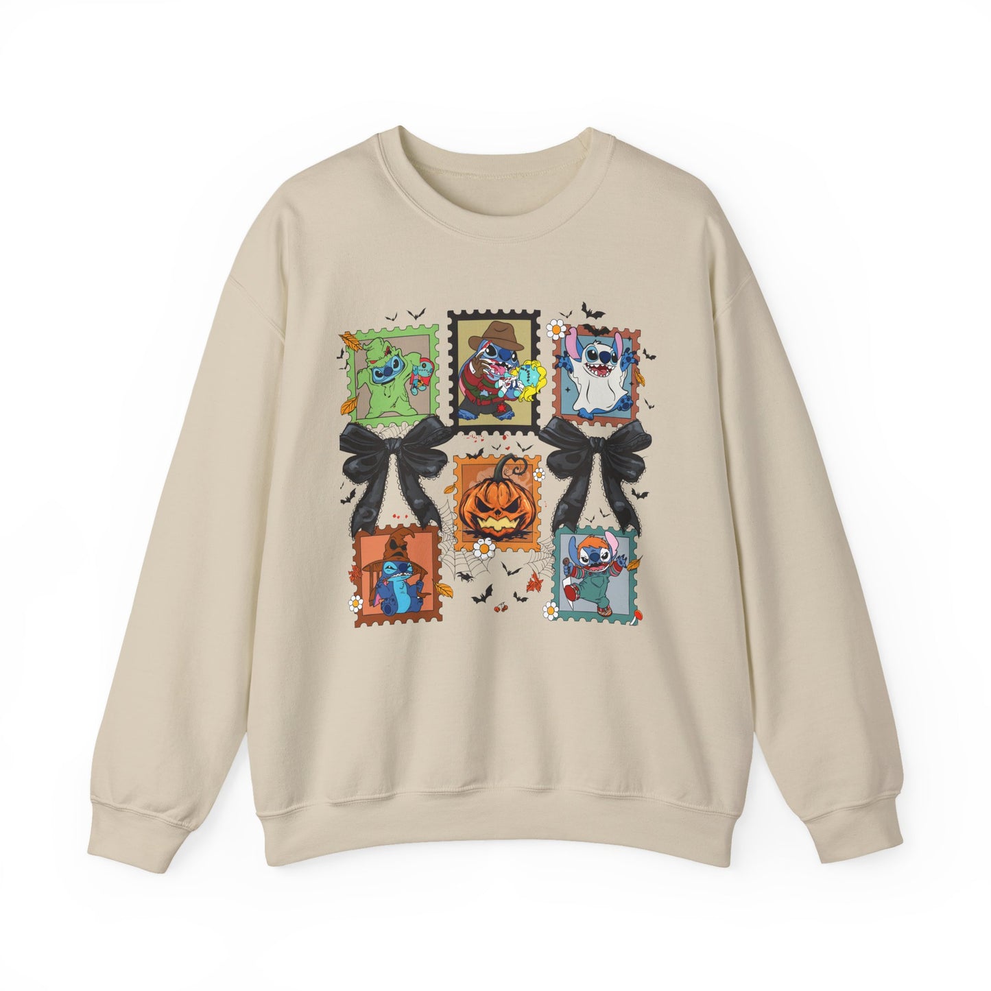 Spooky Vibes Retro Stitch Crewneck Sweatshirt, Halloween, Unisex Sweatshirt, Cozy Apparel, Gift for Her, Fall Fashion, Halloween Sweater