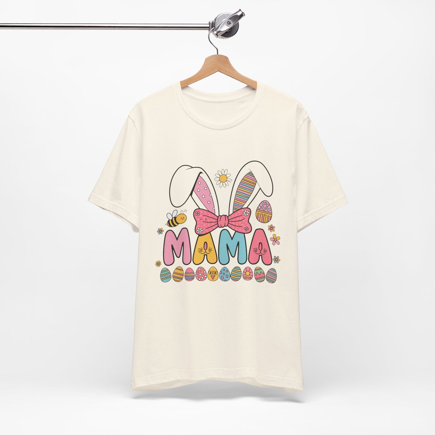 Easter Mama Bunny T-Shirt - Cute Unisex Jersey Tee for Moms