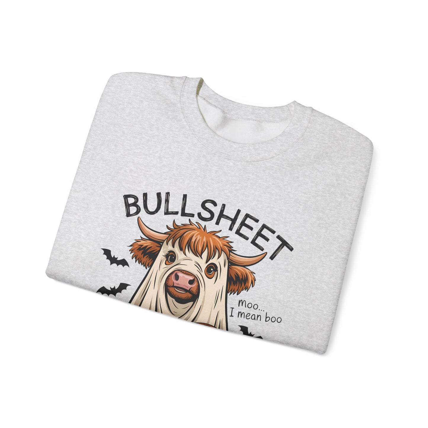 Halloween Cow Sweatshirt, Funny Halloween Crewneck, Unisex Casual Top, Cow Costume Sweatshirt, Perfect for Fall Celebrations