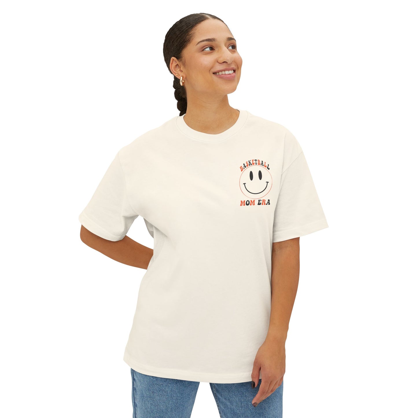 Unisex Oversized Boxy Tee - 'In My Basketball Era' Graphic Tee for Sporty Casual Style