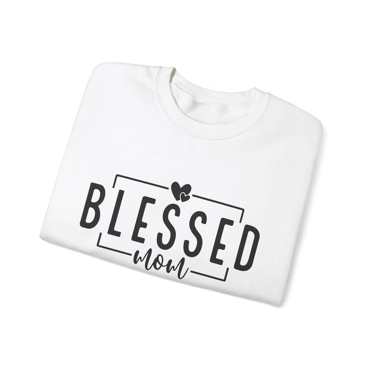 Blessed Mom Unisex Heavy Blend™ Crewneck Sweatshirt - All Day Everyday