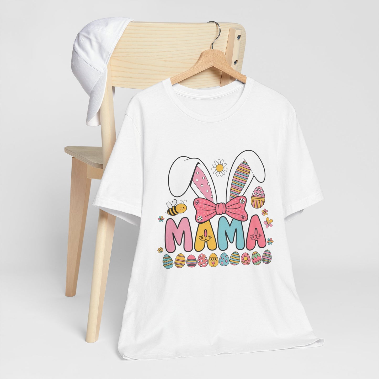 Easter Mama Bunny T-Shirt - Cute Unisex Jersey Tee for Moms