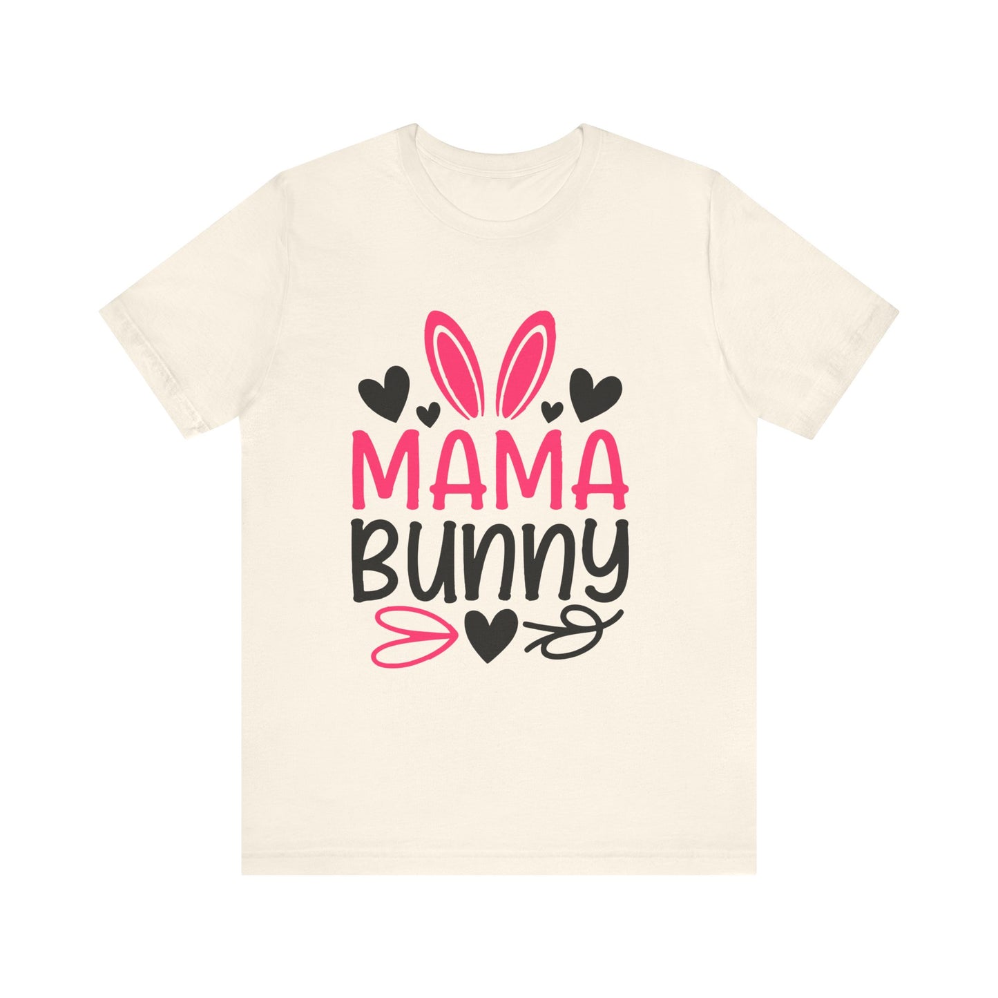 Mama Bunny Unisex Jersey Short Sleeve Tee - Perfect for Moms & Easter Celebrations