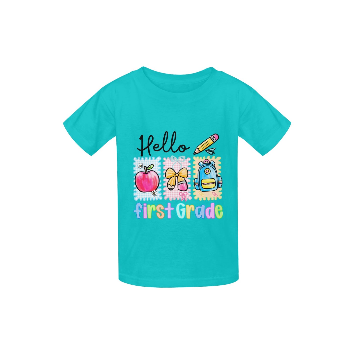 Back to School Youth Preppy First Grade Tee