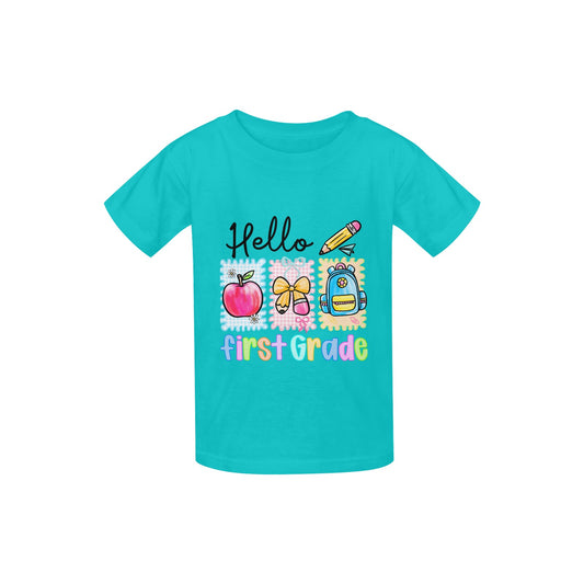 Back to School Youth Preppy First Grade Tee