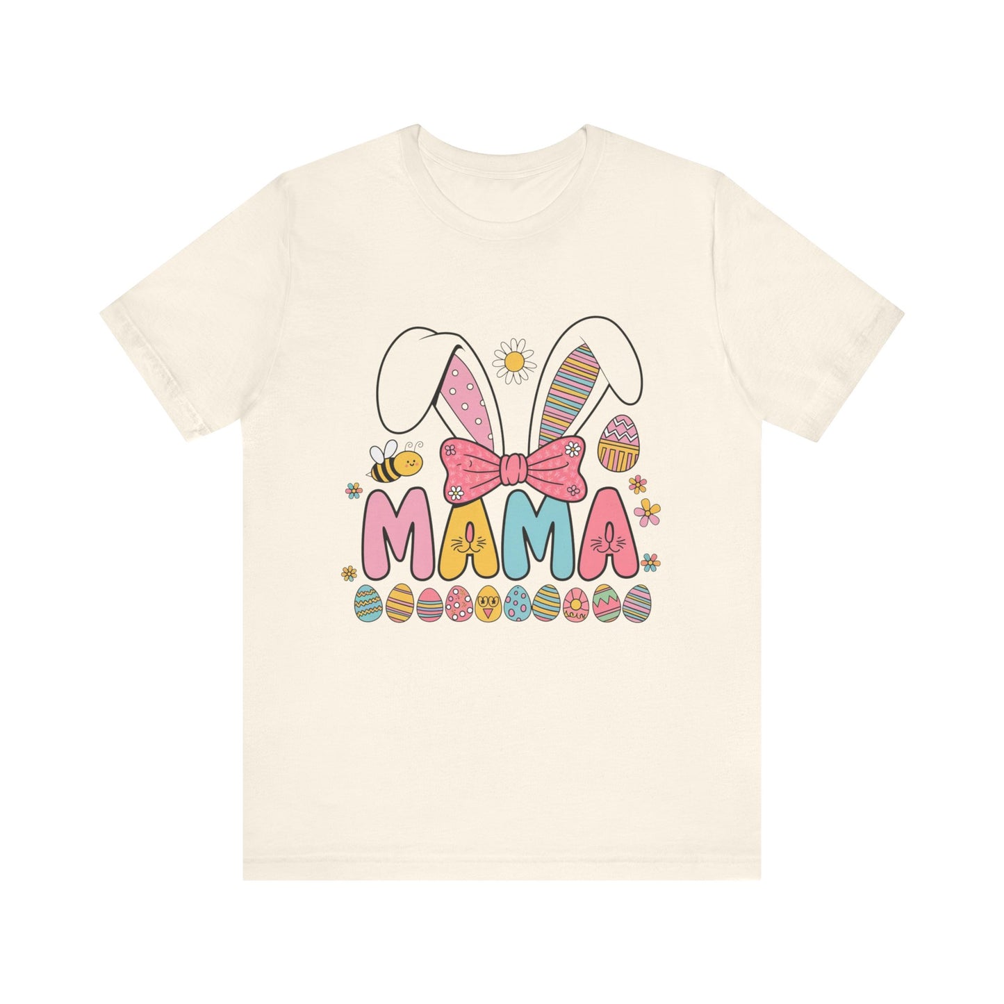 Easter Mama Bunny T-Shirt - Cute Unisex Jersey Tee for Moms