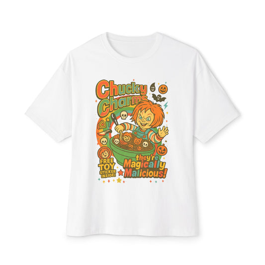 Chucky Charms Tee, Spooky Graphic Shirt, Halloween Outfit, Unisex Halloween Top, Vintage Horror Movie Apparel