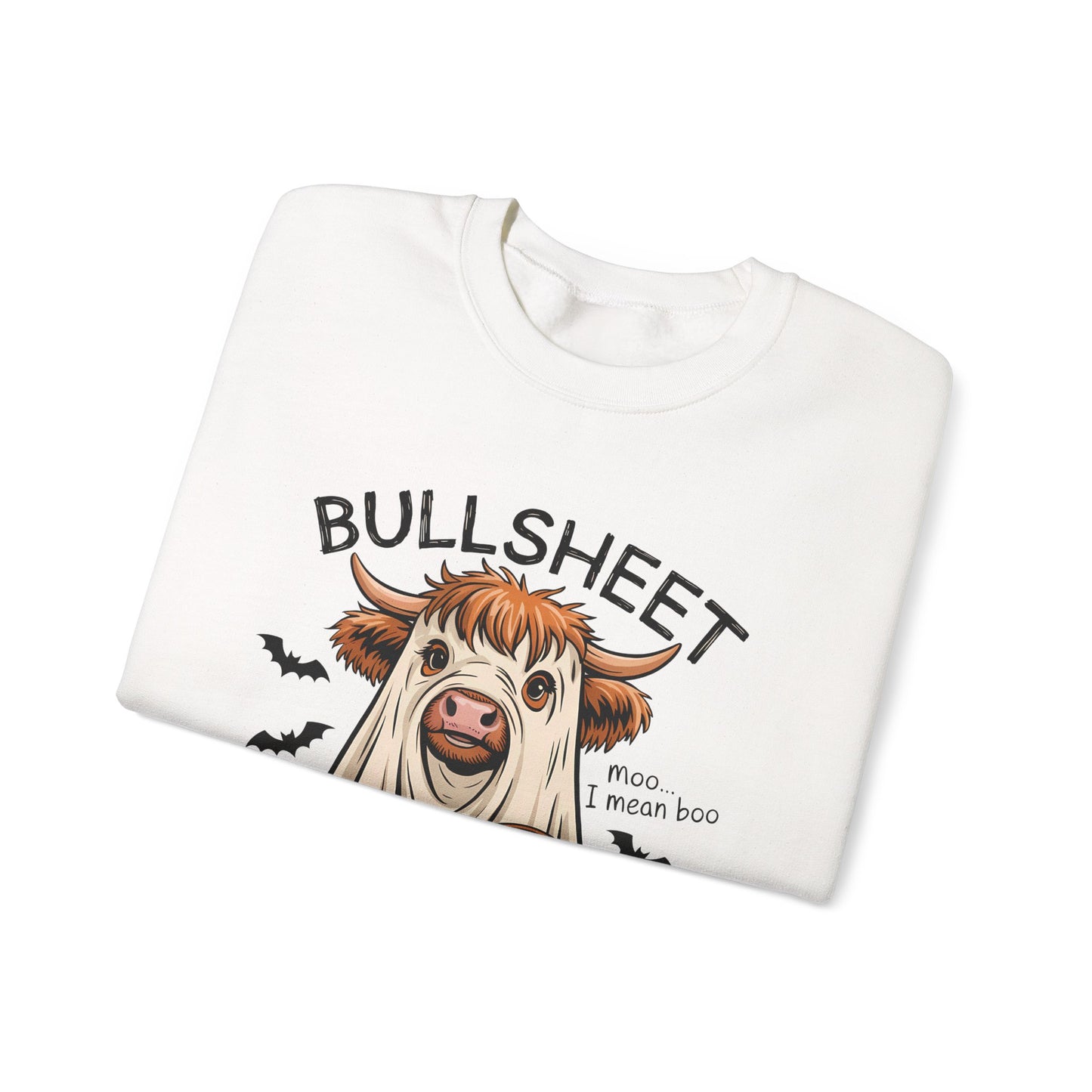 Halloween Cow Sweatshirt, Funny Halloween Crewneck, Unisex Casual Top, Cow Costume Sweatshirt, Perfect for Fall Celebrations