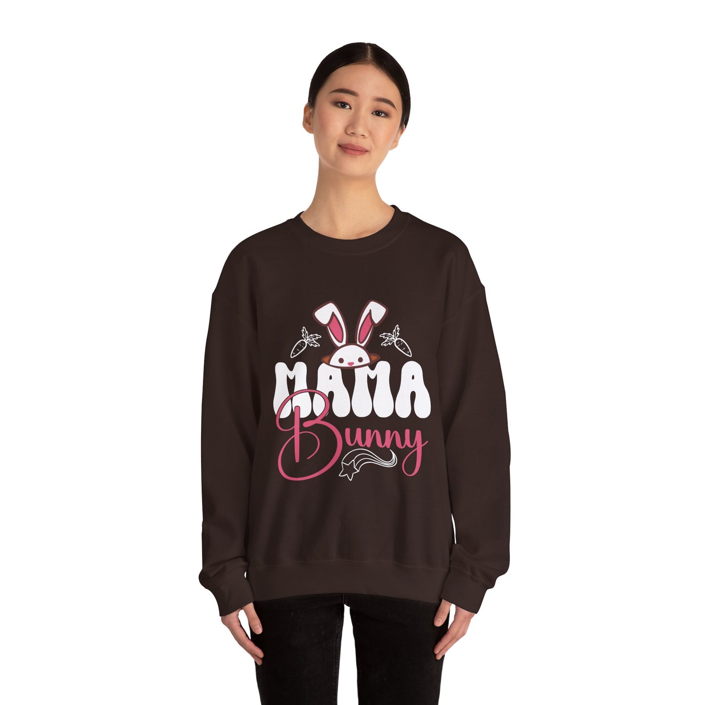 Bunny Graphic Unisex Heavy Blend™ Crewneck Sweatshirt - Cute Easter Gift