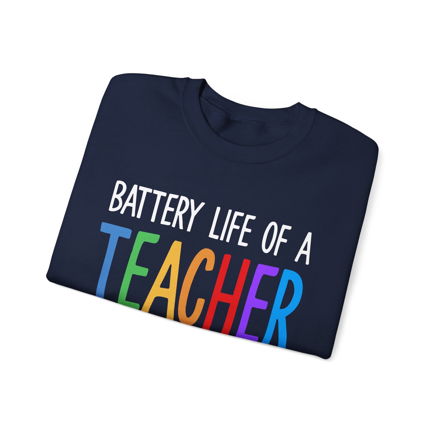 Teacher's Battery Life Crewneck Sweatshirt, Cute Teacher Gift, Funny Education Apparel, Back to School Sweatshirt, Teacher [...]