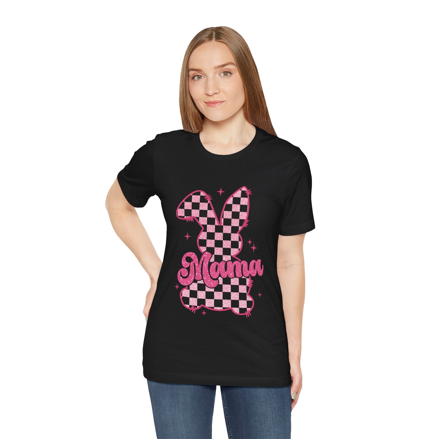 Mama Bunny Short Sleeve Tee - Cute Spring T-Shirt for Moms