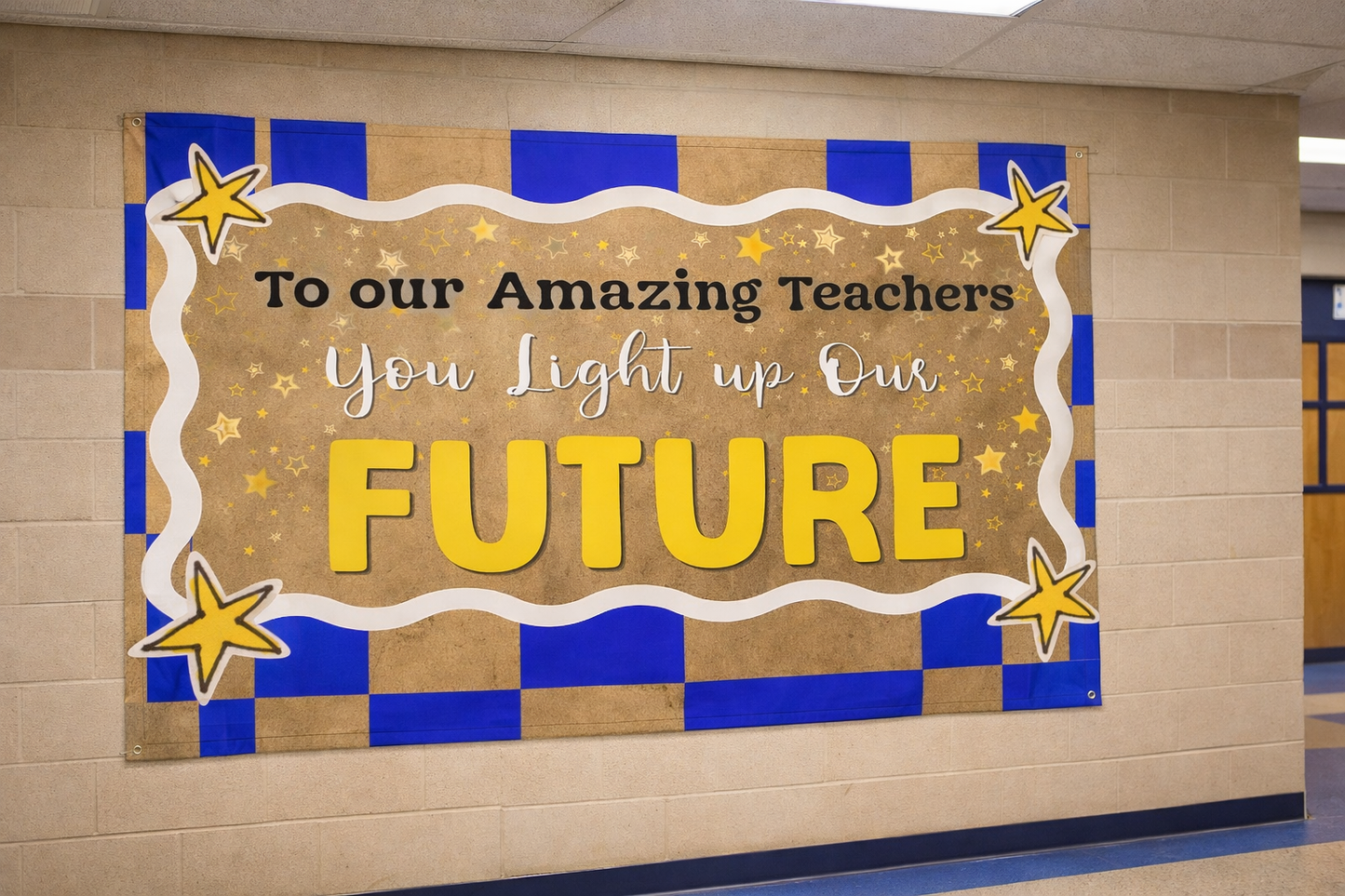 Editable Teacher Appreciation Banner Bundle (x7) | Canva Templates | School Staff Appreciation Deco