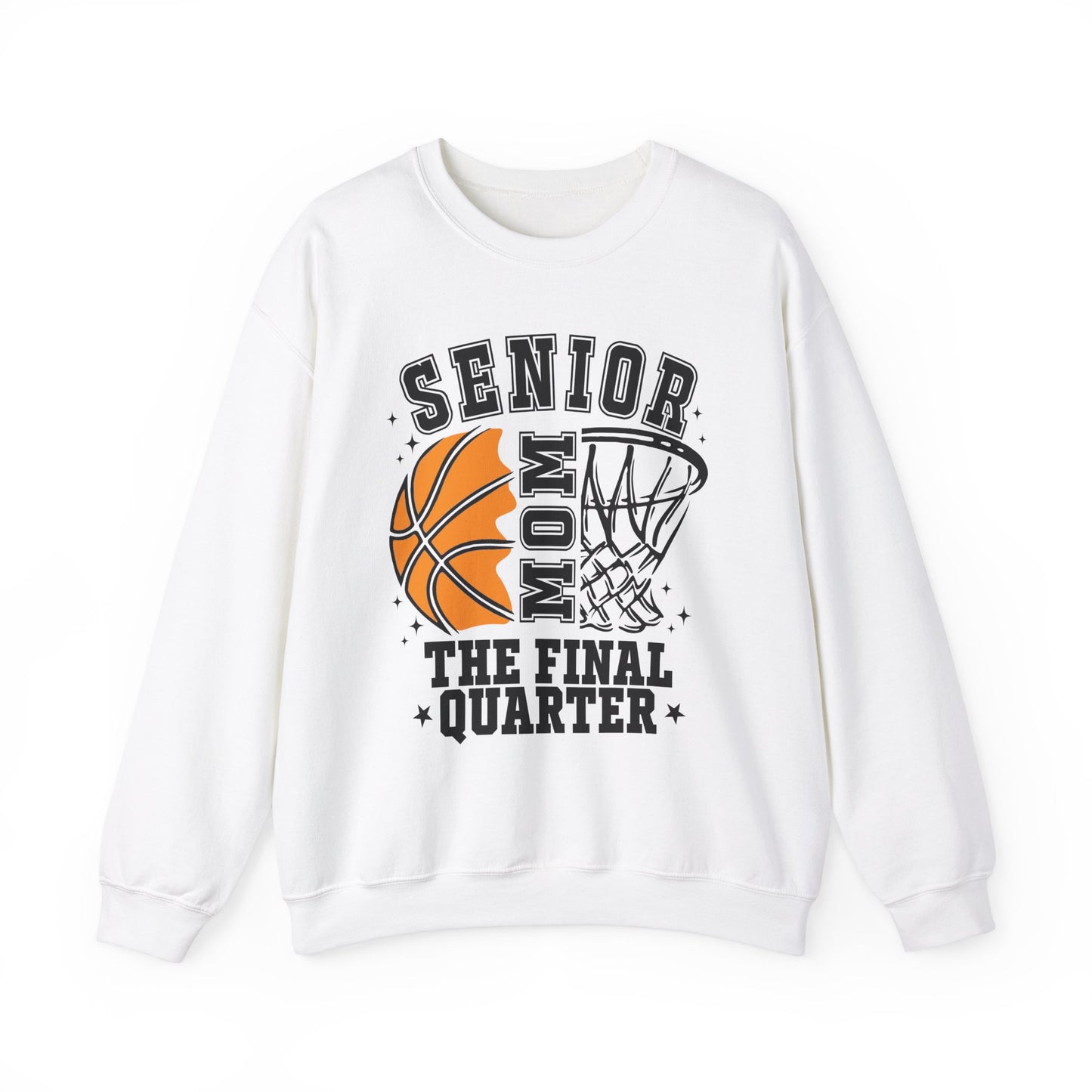 Senior Mom Basketball Crewneck Sweatshirt - The Final Quarter