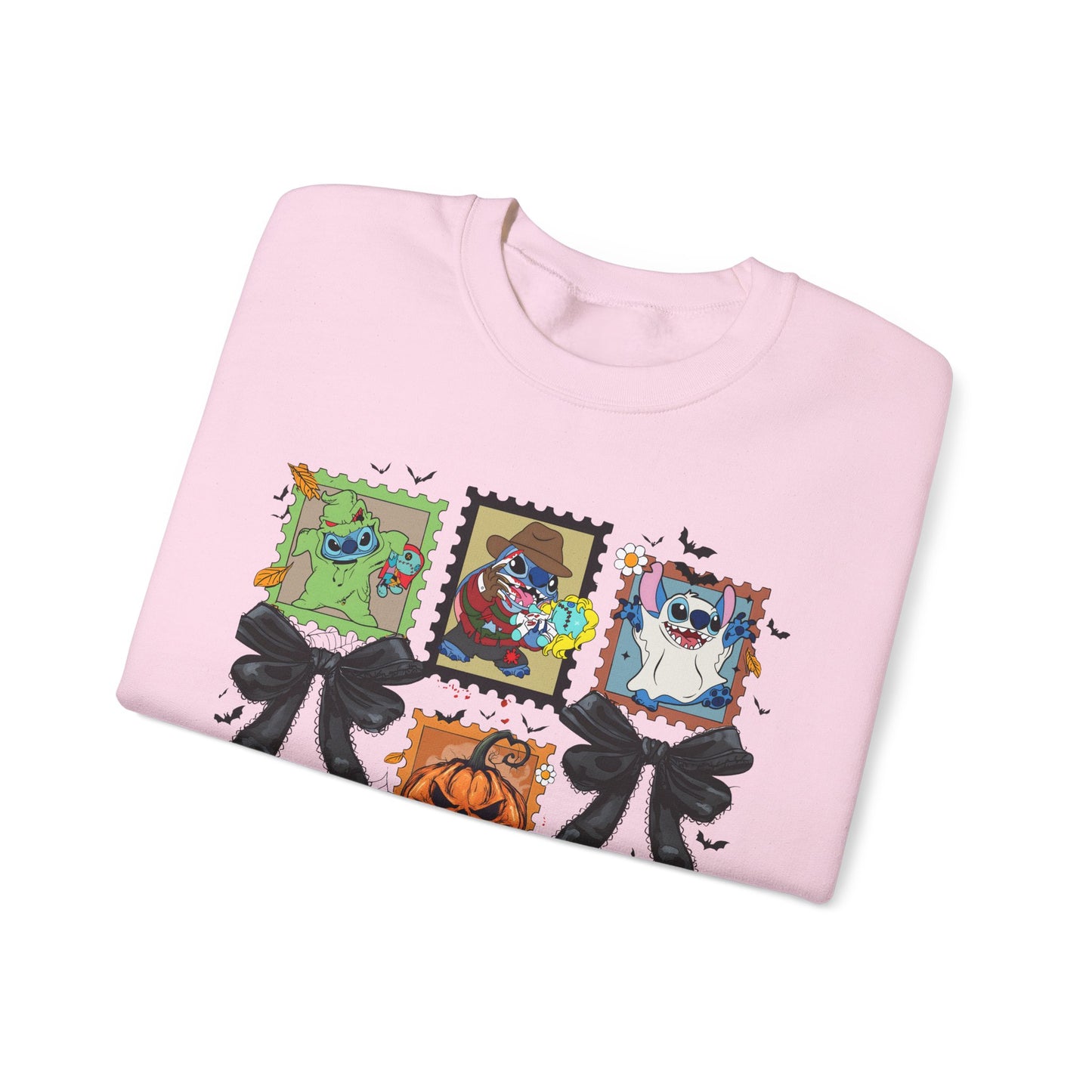 Spooky Vibes Retro Stitch Crewneck Sweatshirt, Halloween, Unisex Sweatshirt, Cozy Apparel, Gift for Her, Fall Fashion, Halloween Sweater