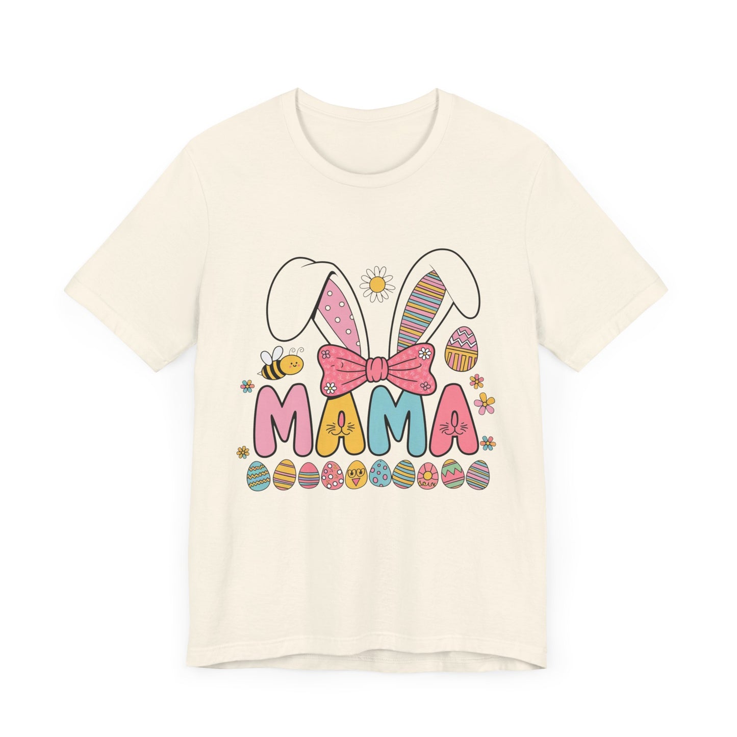 Easter Mama Bunny T-Shirt - Cute Unisex Jersey Tee for Moms