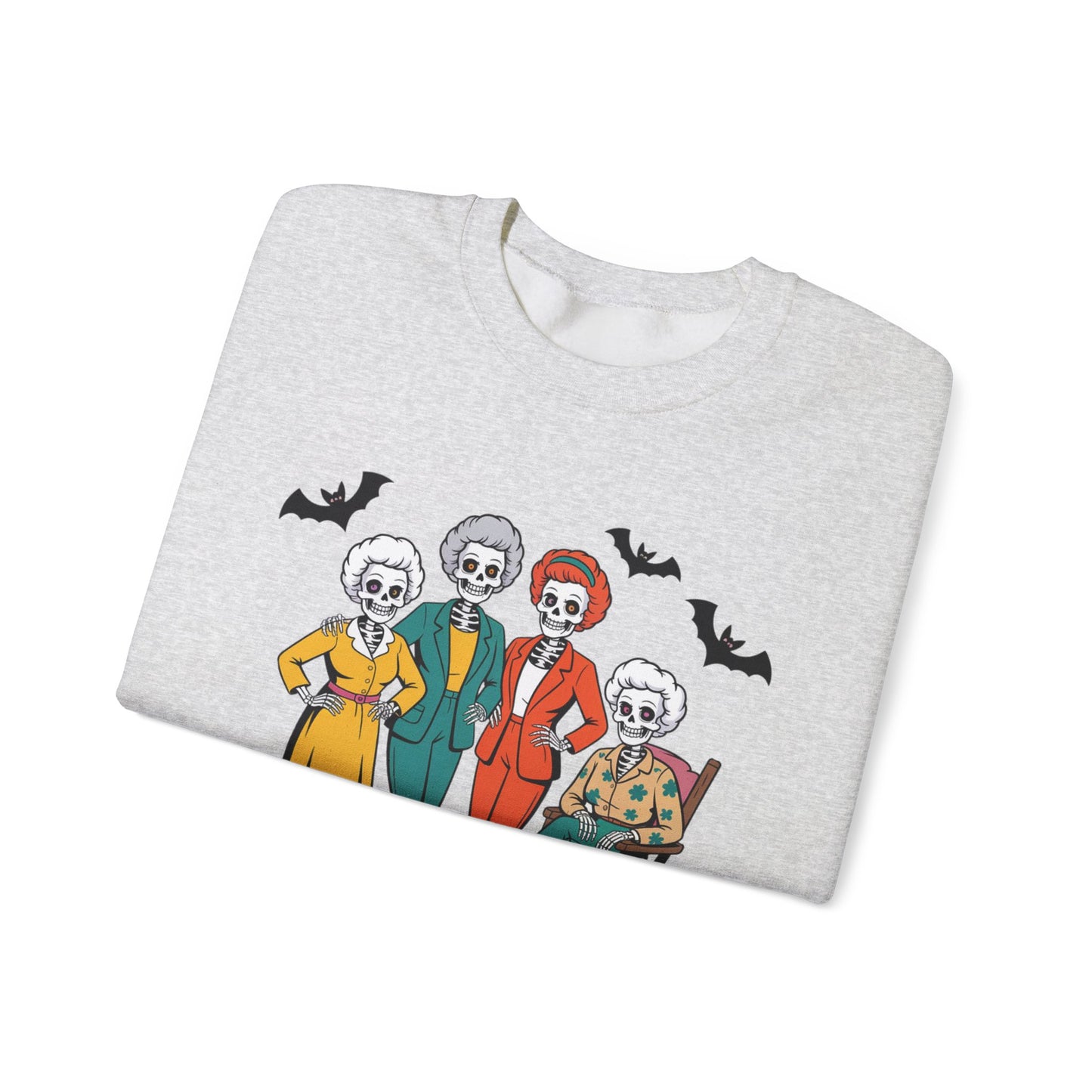 Golden Ghouls Sweatshirt, Halloween Crewneck, Spooky Sweatshirt, Horror Apparel, Unisex Fall Fashion, Cozy Costume