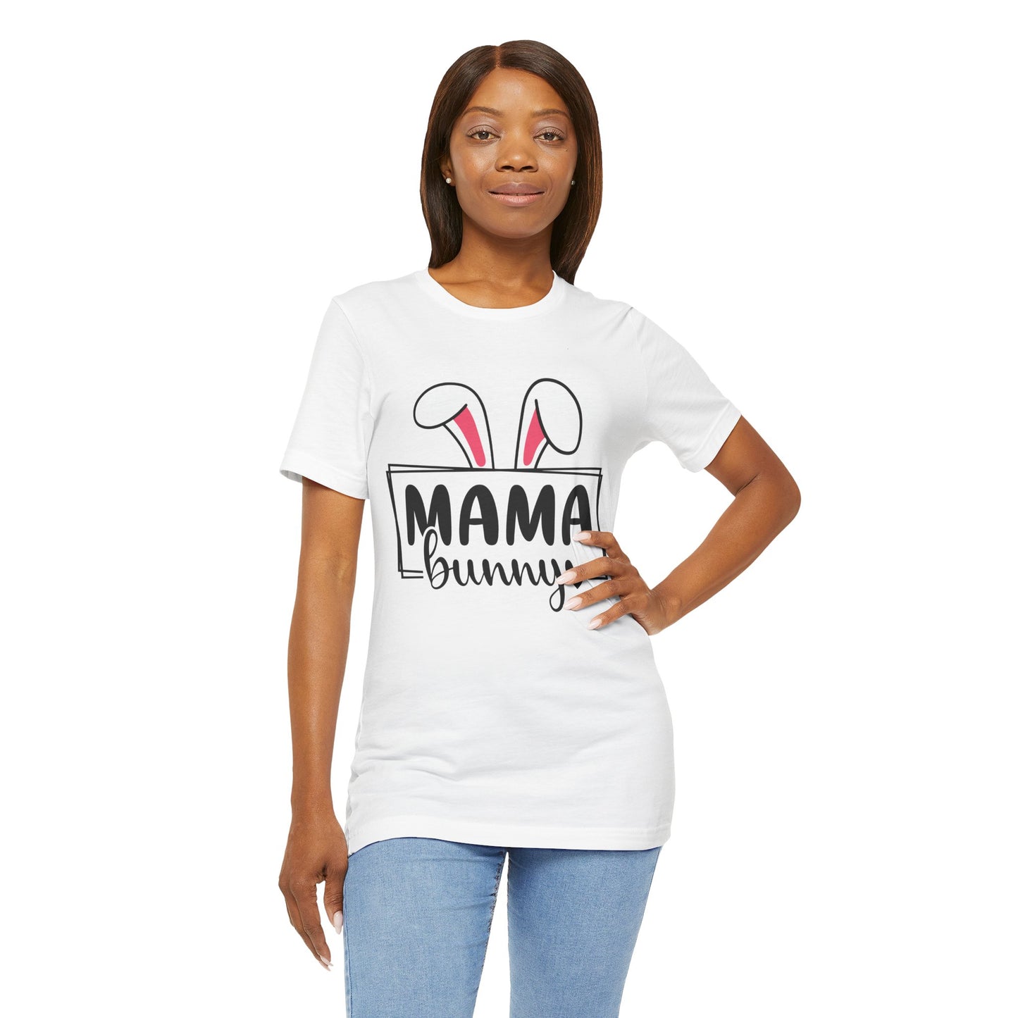 Mama Bunny Unisex Short Sleeve Tee - Perfect for Easter Celebrations