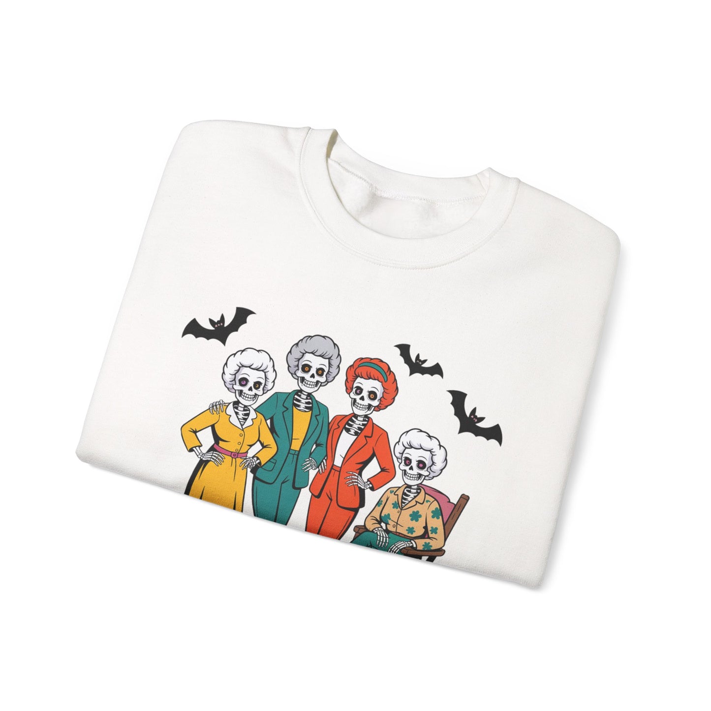 Golden Ghouls Sweatshirt, Halloween Crewneck, Spooky Sweatshirt, Horror Apparel, Unisex Fall Fashion, Cozy Costume