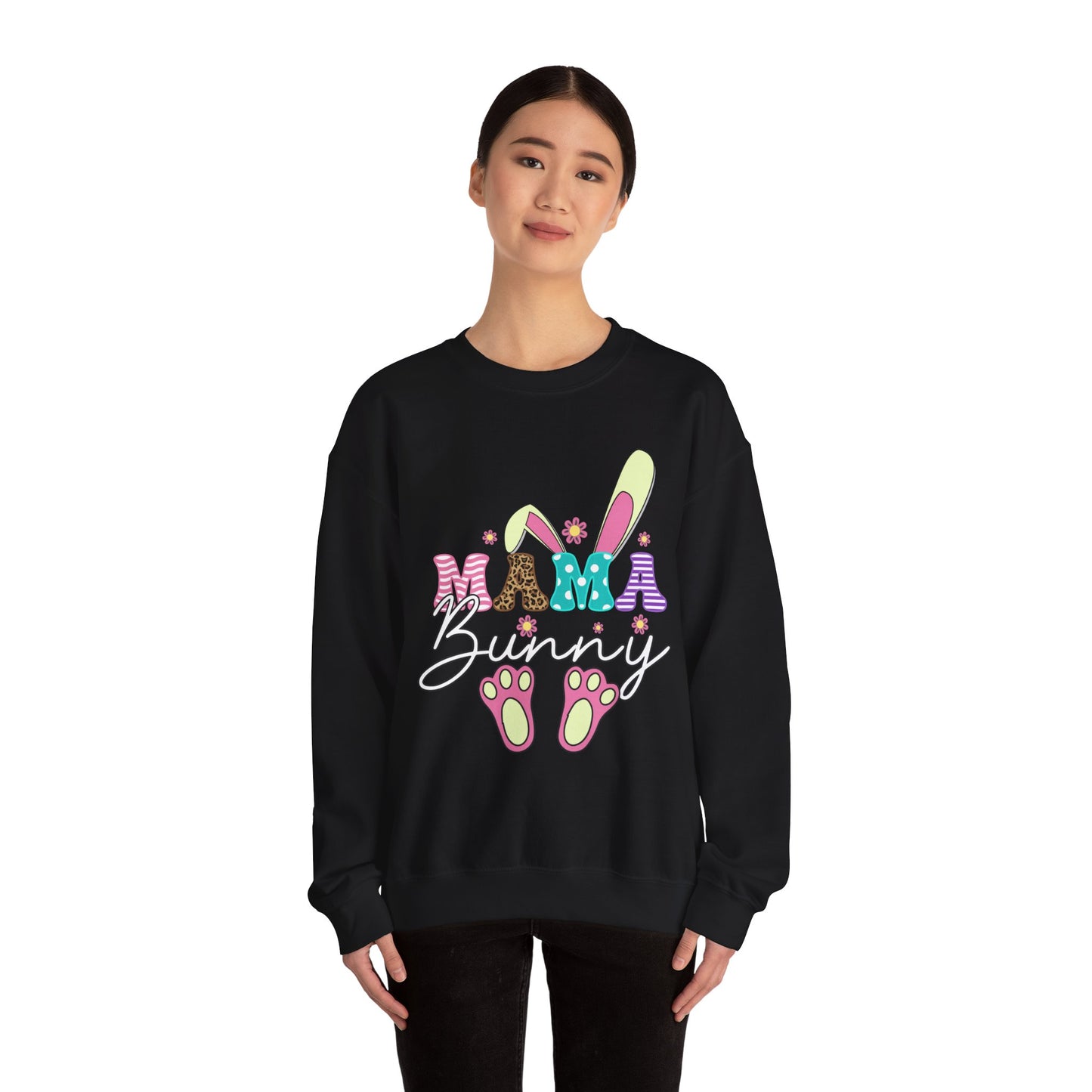 Mama Bunny Unisex Crewneck Sweatshirt - Cute Easter Vibes