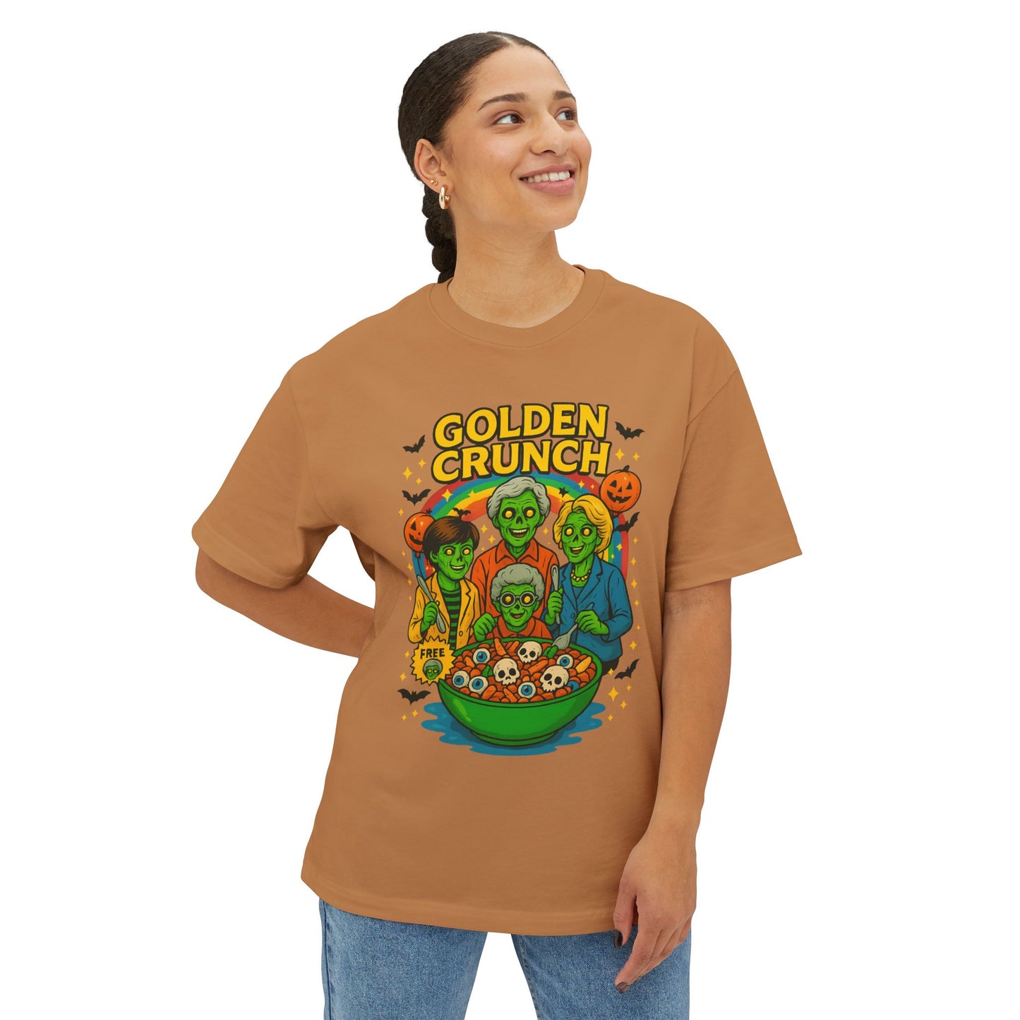 Halloween Themed Unisex Oversized Tee | Golden Crunch Graphic Shirt, Spooky Style, Casual Vibe, Perfect for Fall Celebrations, [...]
