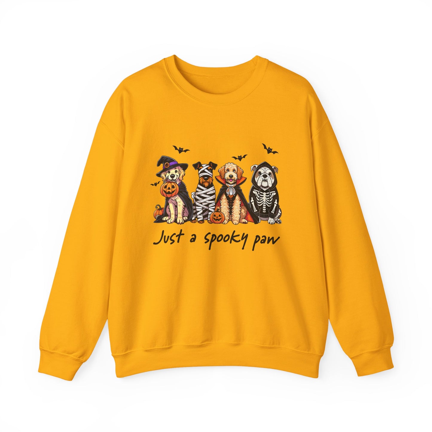 Spooky Dog Sweatshirt, Unisex Halloween Crewneck, Pet Lovers Gift, Cozy Fall Apparel, Cute Dog Design