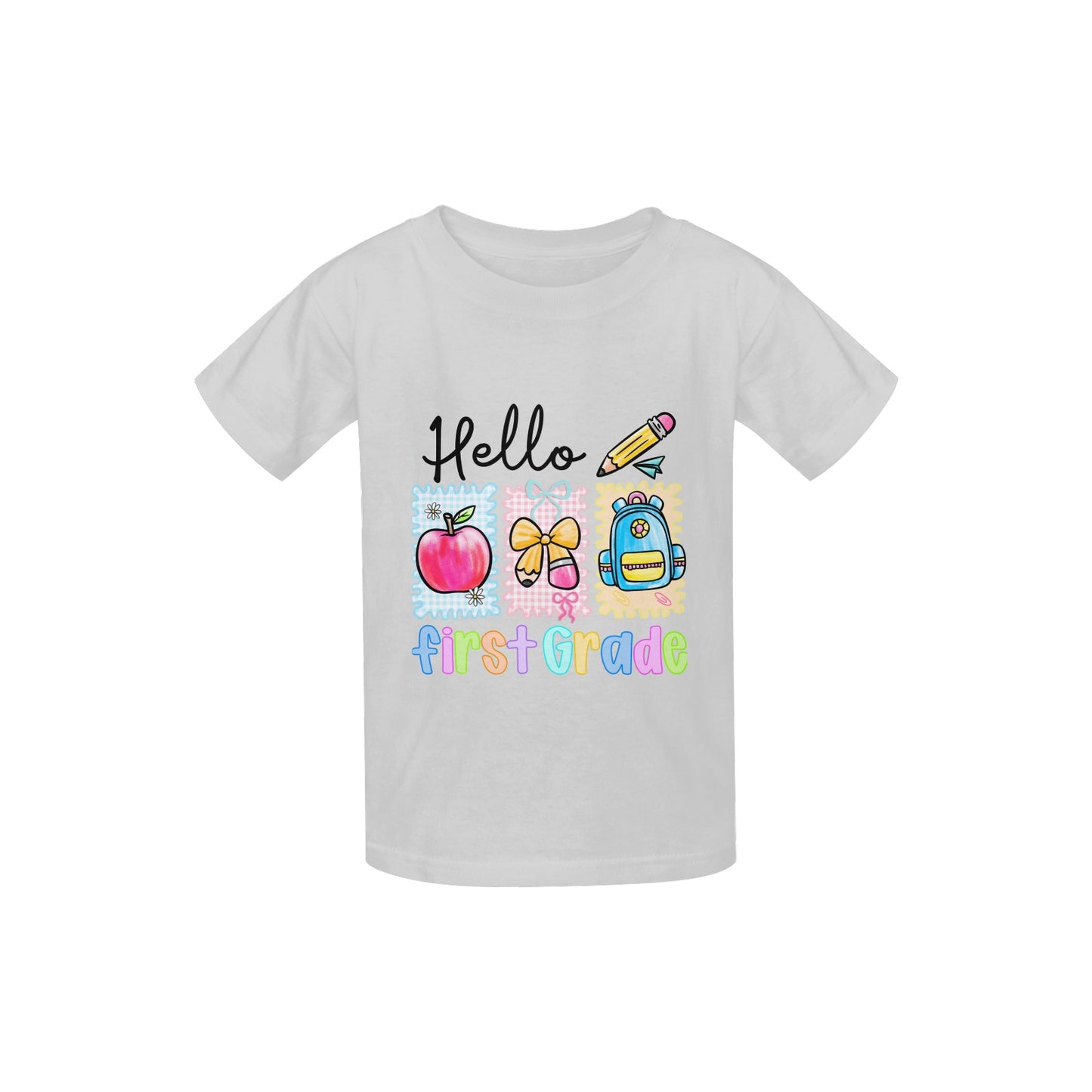 Back to School Youth Preppy First Grade Tee