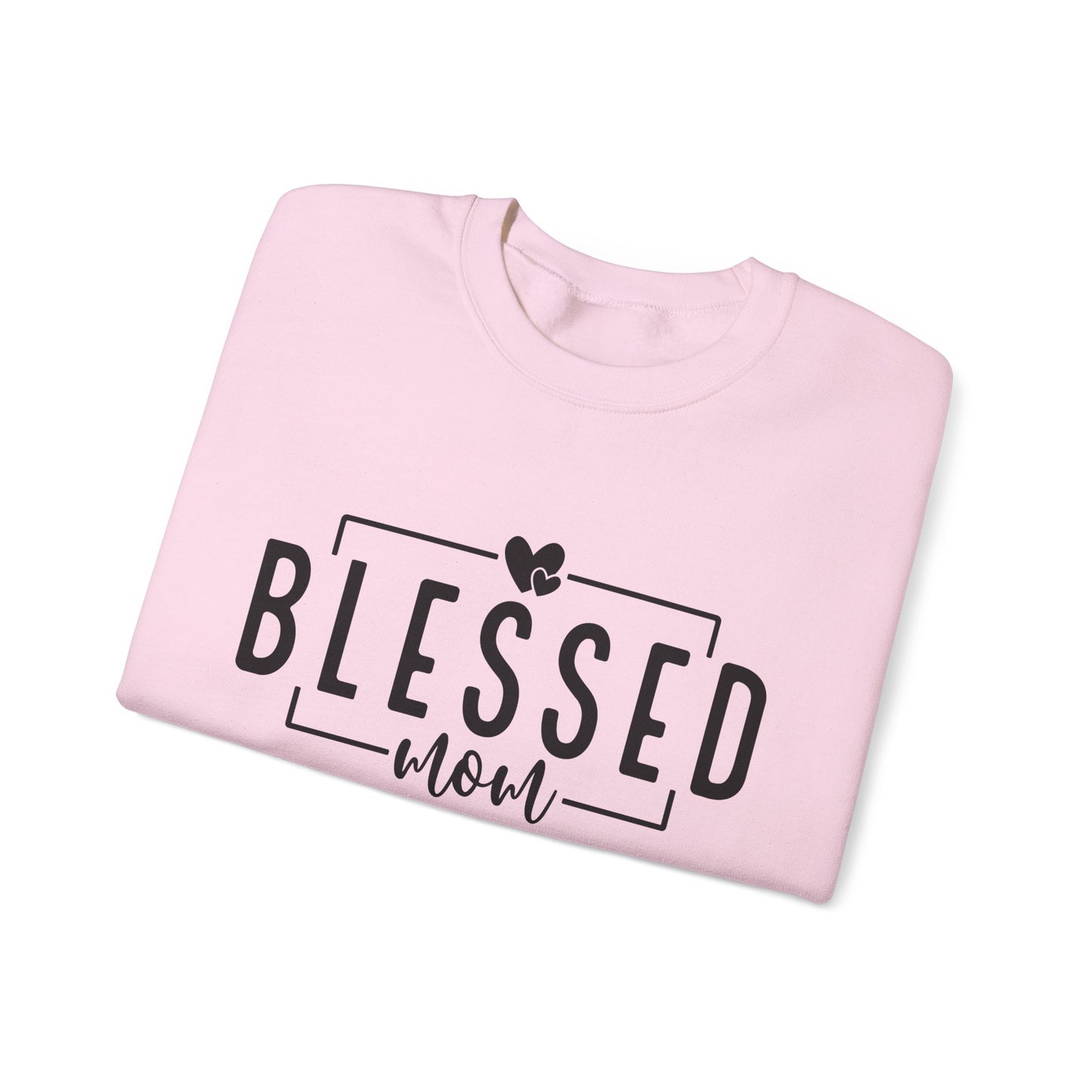 Blessed Mom Unisex Heavy Blend™ Crewneck Sweatshirt - All Day Everyday